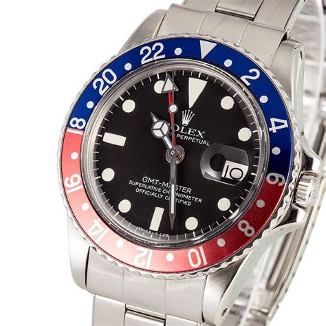 rolex gmt blue-red bezel|rolex gmt 1675 bezel.